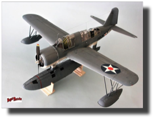Vought OS2U Kingfisher. Scratch built in metal by Rojas Bazán. 1:15 scale. Completed in 2007.